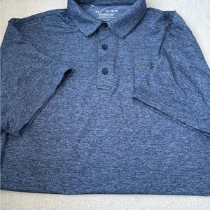Under Armour Men's Heathered Navy Polo
